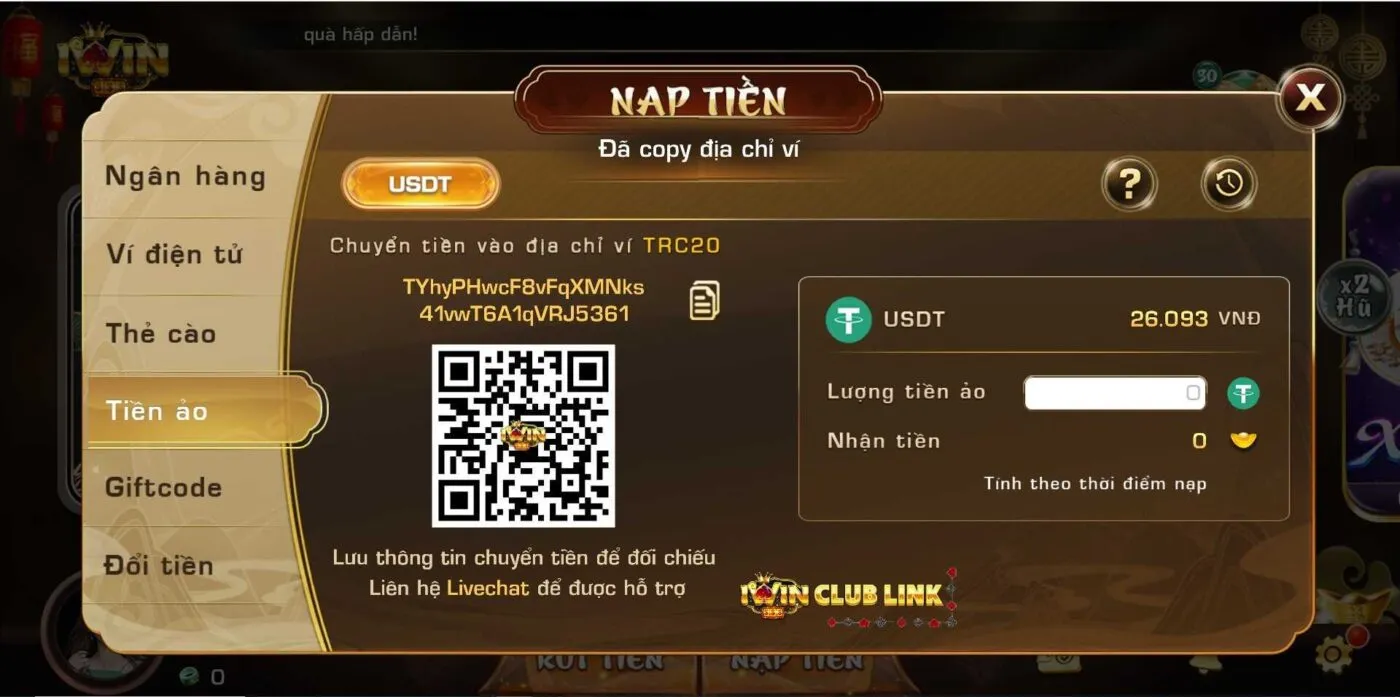 Dịch vụ nạp rút tiền cá cược iwin68